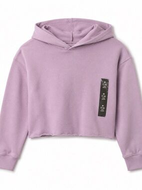 Art Class Girls Lavender Cropped Hoodie Size M 7/8 New